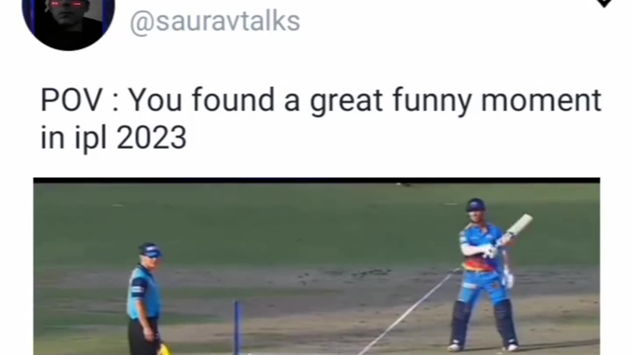 Cricket great funny moment