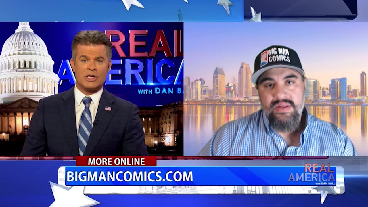 REAL AMERICA -- Dan Ball W/ Gabe Eltaeb, Comic Book Artist Breaks Down Elon-Disney Suit, 2/12/24