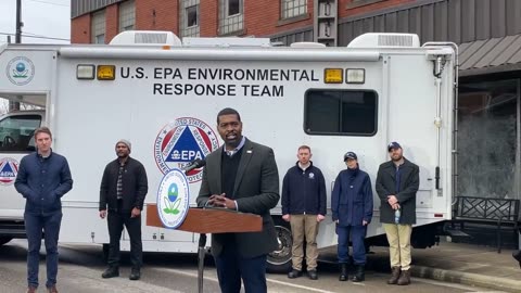 EPA administrator says he would not allow his kids anywhere near streams in East Palestine, Ohio.