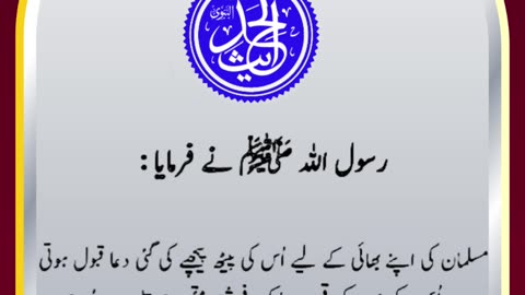 SAYINGS OF HOLY PROPHET MUHAMMADﷺ - حدیث نبویﷺ - Hadis-e-Nabviﷺ