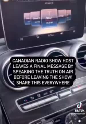 Canadian Radio Hero - Live resignation spitting truths
