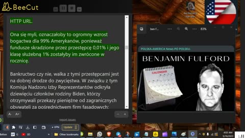 Benjamin Fulford 15.05. 23🔴Sojusz odnosi wielkie zwycięstwa Biden przejmuje kontrolę nad horrorem