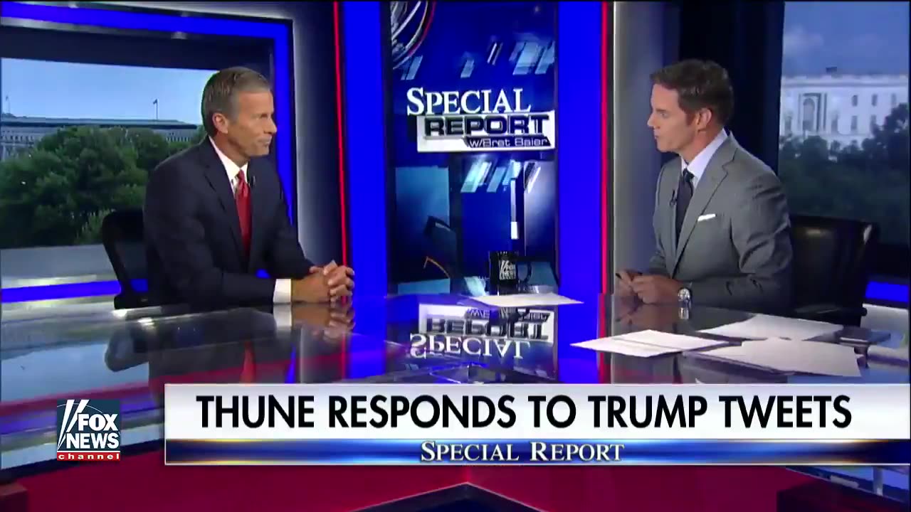 Sen. Thune: Trump’s tweets are “not presidential.”