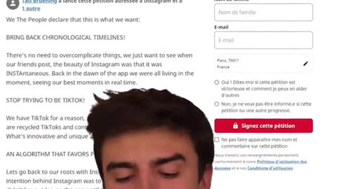 ngA petition is circulating for Insta to return to saOSkversion basic