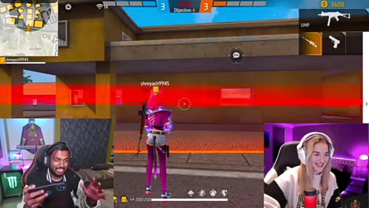 1 vs 1 russian baby ff and assainarmy