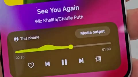 One UI 7 Media Player Widget (Nowbar)
