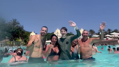 Wave Crashes Family Photo