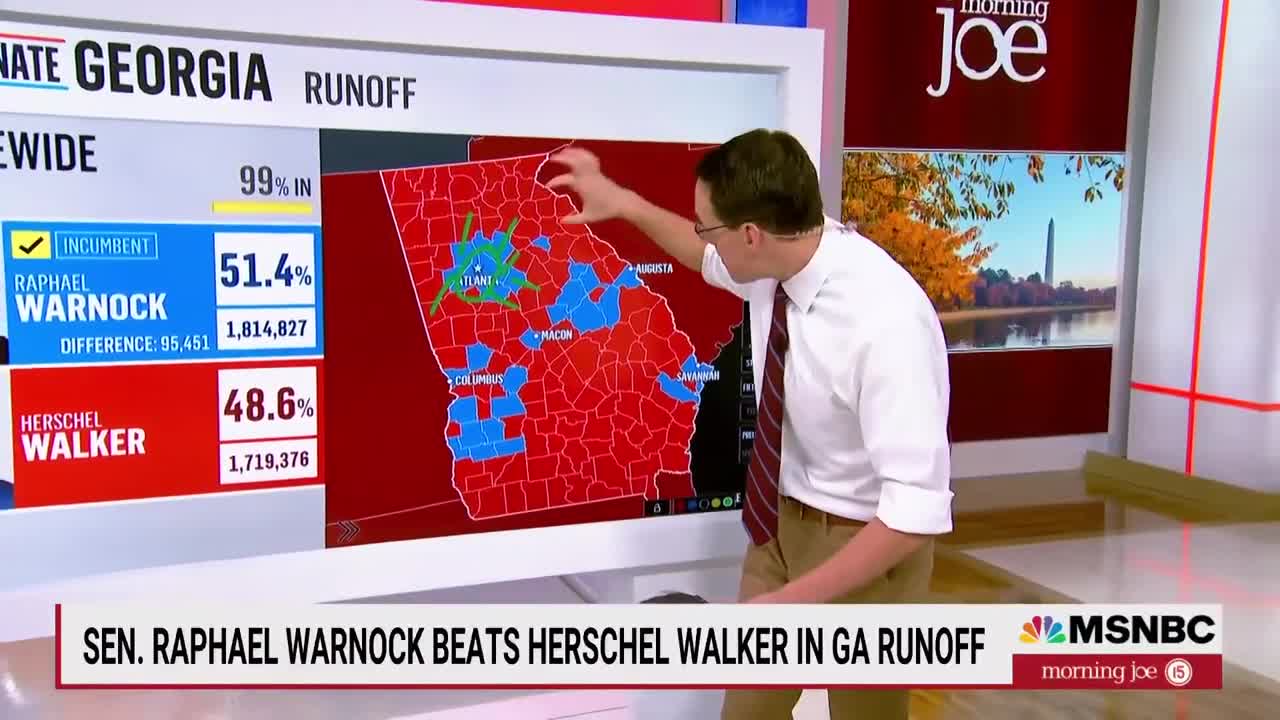 Steve Kornacki: Changing Demographics In Atlanta Area Helped Warnock's Campaign