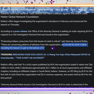 Indiana AG Sues BLM For Tax Fraud