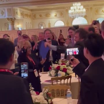 Mar-a-Lago: President Javier Milei did the Trump dance to Y.M.C.A.