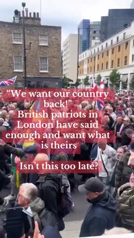 WE WANT OUR COUNTRY BACK