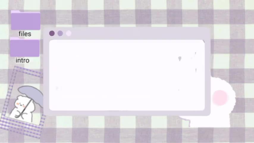 cute aesthetic free intro template purple + cute intro