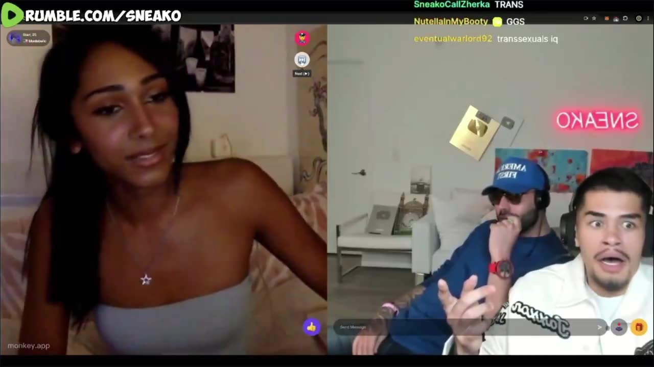 Sneako freaks out after finding out he's talking to a TRANS WOMAN
