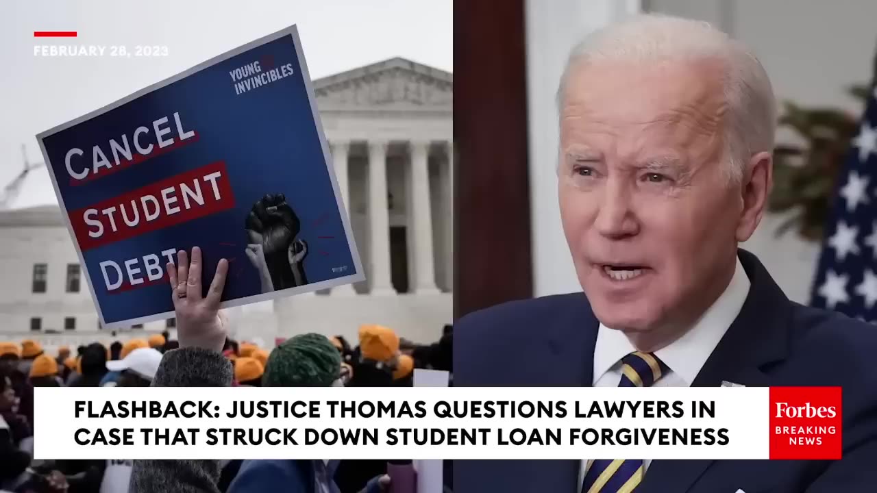 FLASHBACK- Justice Thomas Grills Lawyers In Cases That Led To Strike-Down Of Biden Student Loan Plan