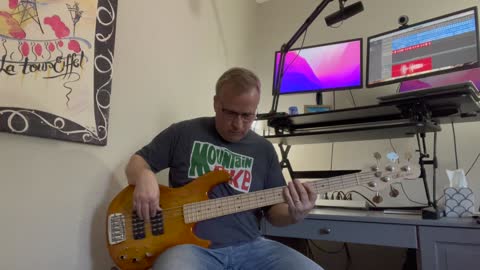 Cold Heart PNAU Remix - Elton John & Dua Lipa - Bass Cover