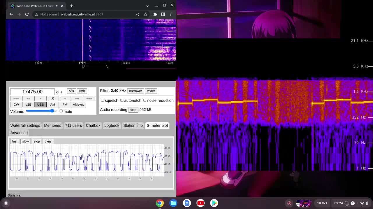 X06 156234 Moscow To Kampala 10/10/2022 0823 UTC 17475kHz