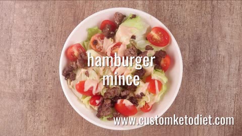 Keto Smoky Cheeseburger Salad 🥗🍔 | Low-Carb, Flavor-Packed & Satisfying!