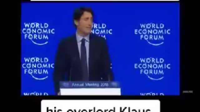 Trudeau and Claus Shwab of World Economic Forum