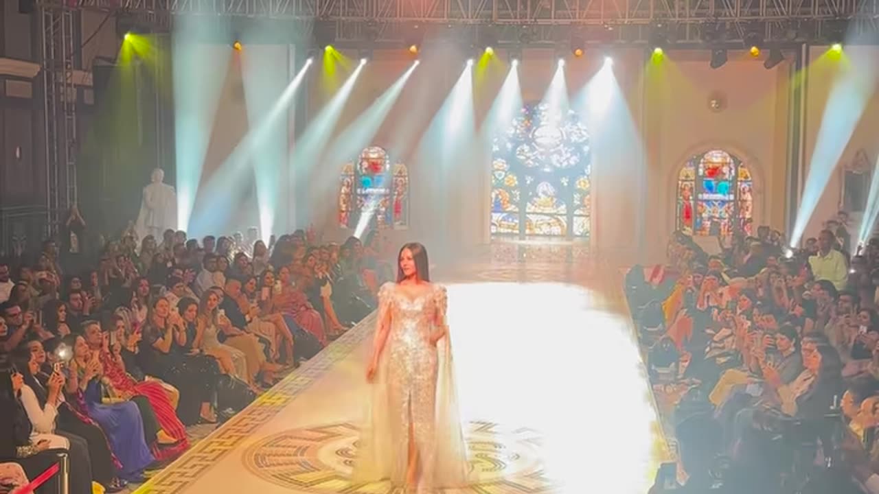 Walking the Ramp for Michael Cinco Fashion Show