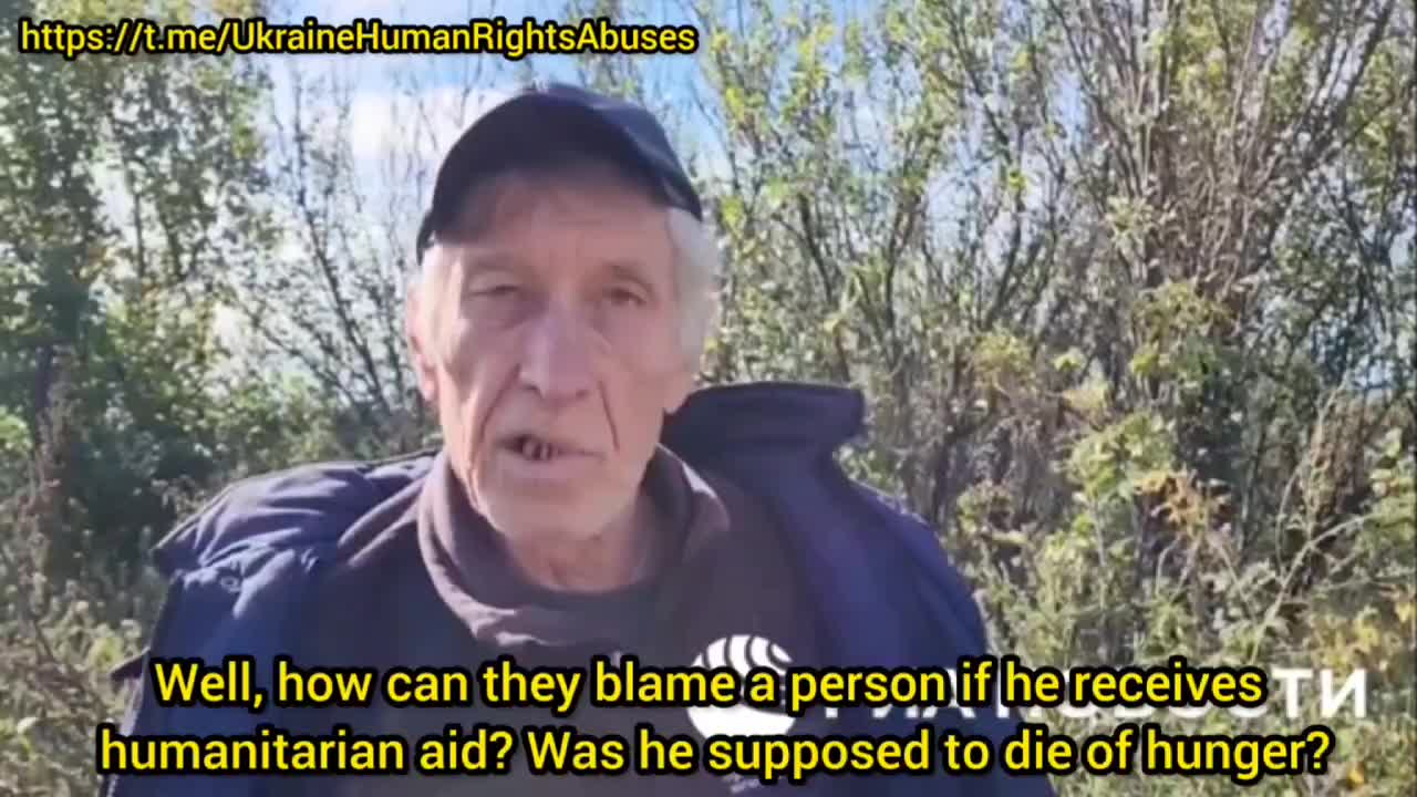 A refugee talked about the atrocities of the Armed Forces of Ukraine.