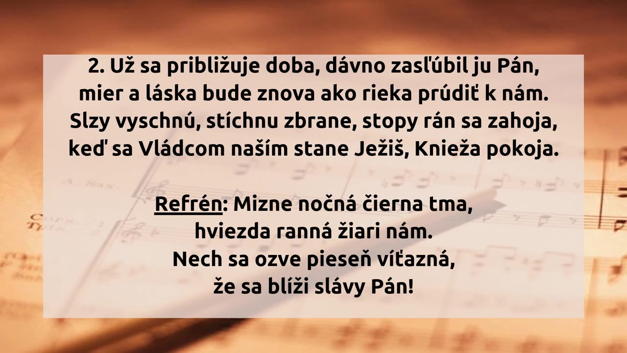 Už sa približuje doba