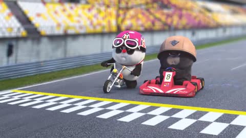 【bamboo panda ❤】 Fast and Furious _ Chinese Short Animation _ 熊猫班卜