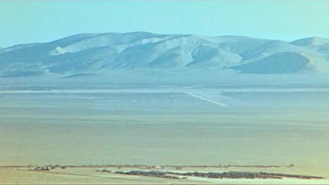 Mushroom Cloud and fire ball In Nevada Blast