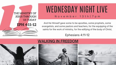 Wednesday Night Live Equipping Series Week 11