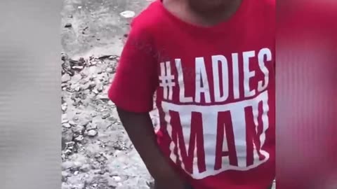 Young Man Surprises Camera Man