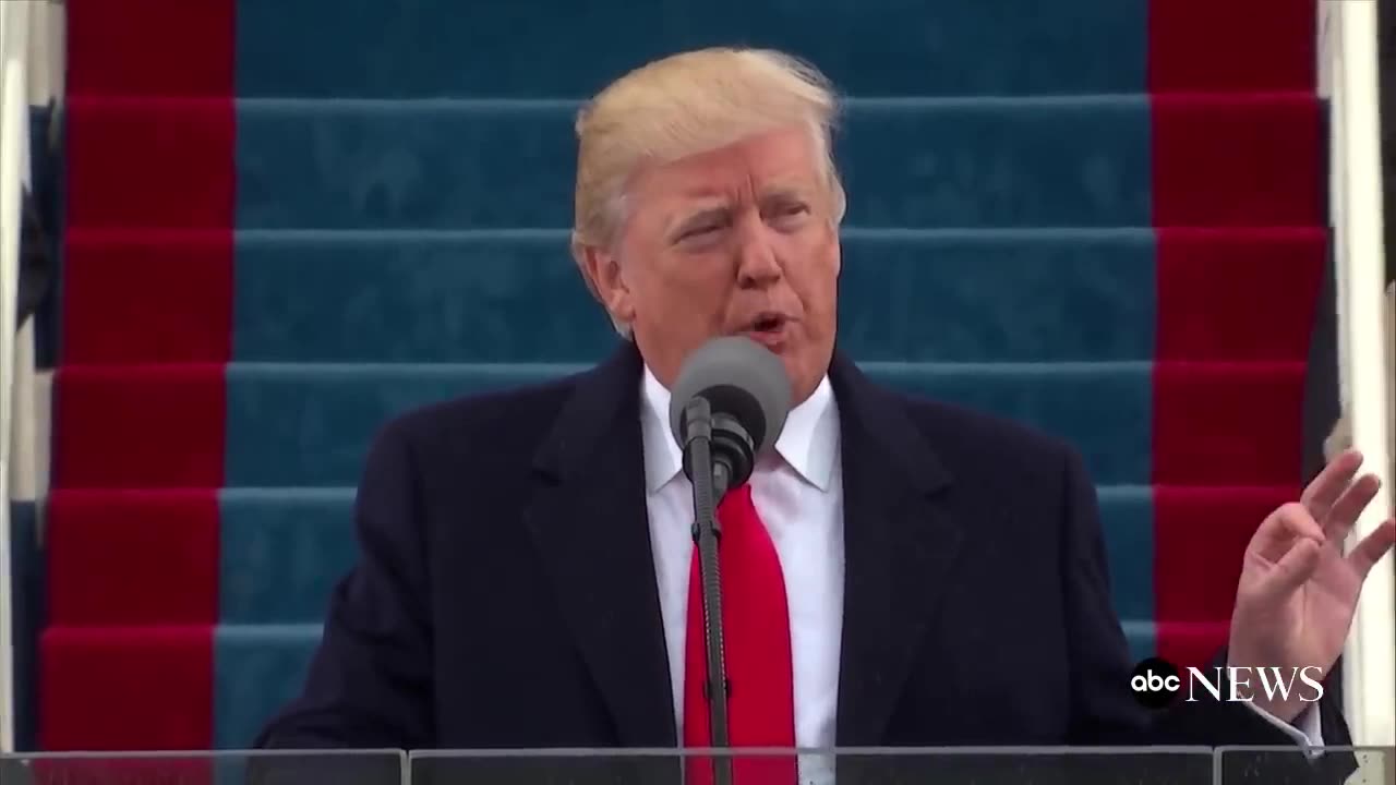 The Inauguration speech of president Donald J. Trump, Jan. 20th 2017. (Time for people to recap)