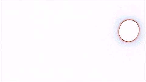 Does this shooting star go THROUGH the moon?