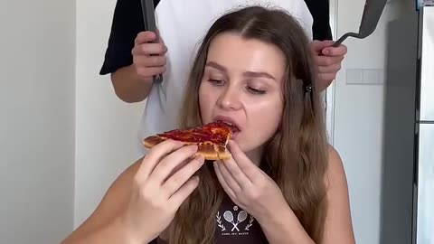 Yes or No? (Create a pizza Challenge!) #shorts