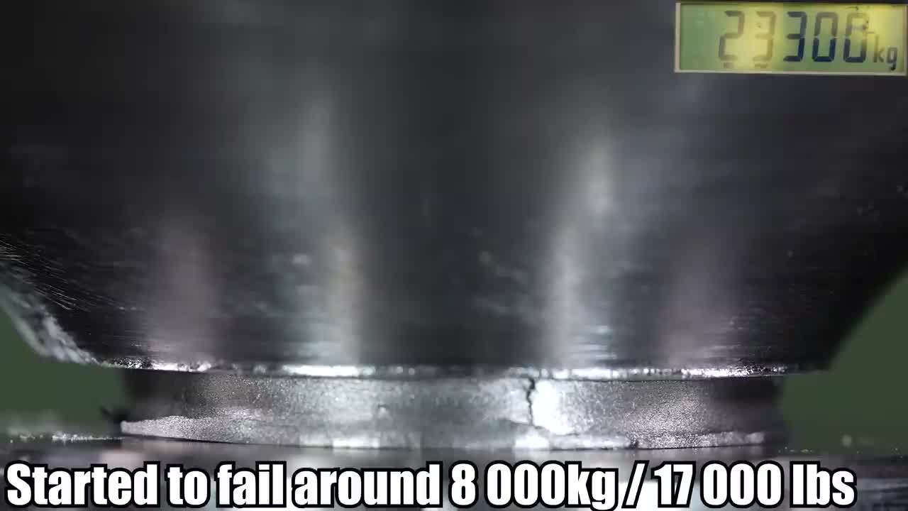 How Strong Is Tungsten Ring? Hydraulic Press Test!1