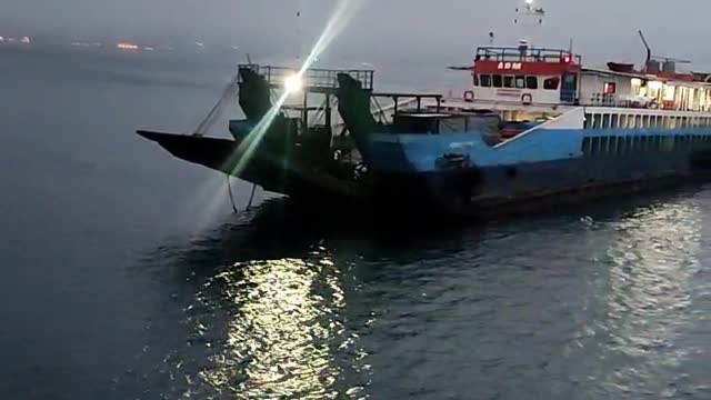 Abandon Ferry ship From Gilimanuk Harbour