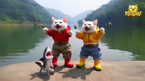 KUCING MANCING IKAN KUCING WARNA WARNI KITTYDAV GEMOY PART 2