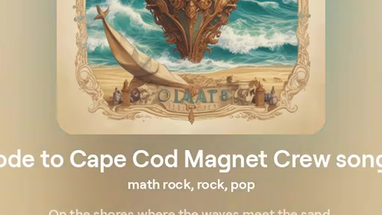 ode to Cape Cod Magnet Crew song
