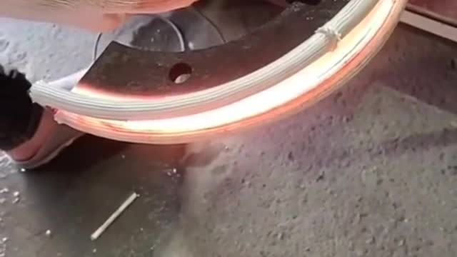 How it's done: High frequency induction heating and cooling process to harden metal