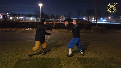 Cane Fighting Martial Arts 'He Yong Gan' Selfdefense