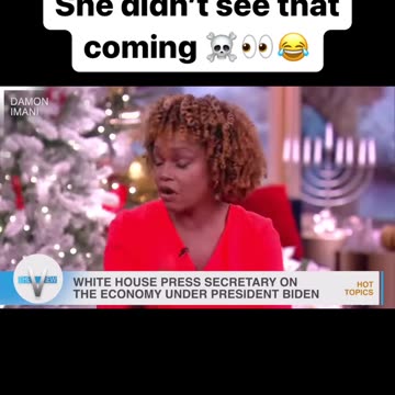 Enjoyed having a little talk with Biden’s press secretary, but I don’t think she enjoyed it.