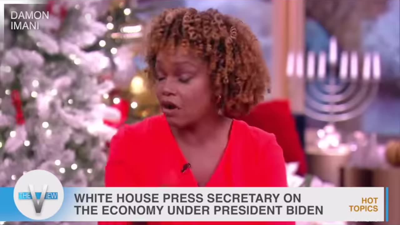 Enjoyed having a little talk with Biden’s press secretary, but I don’t think she enjoyed it.