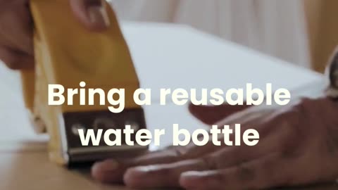 Stay hydrated while being eco-friendly. #EcoTravel #Hydration
