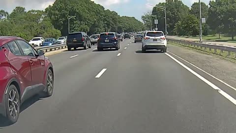 Reckless Driver Causes Crash on New York City Parkway SMH