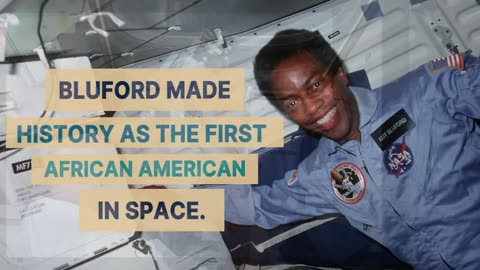 GUY BLUFORD first African American in space. 40 years old inspiration