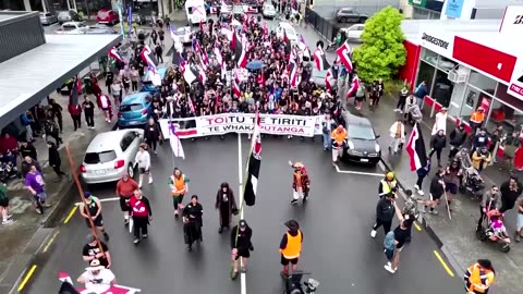 Maori groups protest to protect Indigenous treaty