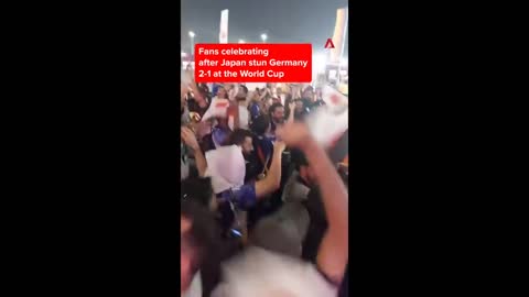 Completely Crazy Japan Fans Reaction to 2-1 Goal Against German In World Cup 2022 #worldcup2022