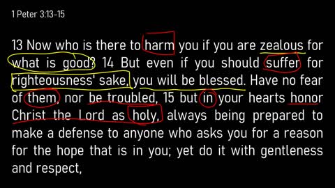 1 Peter 3:8-22 // Suffering for Righteousness Sake