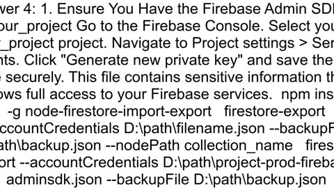 Firebase Database Migration