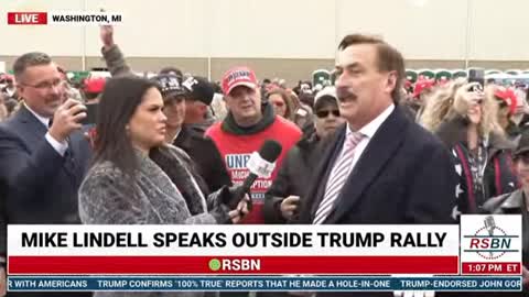 Mike Lindell at Trump Rally in MI 4-2-22