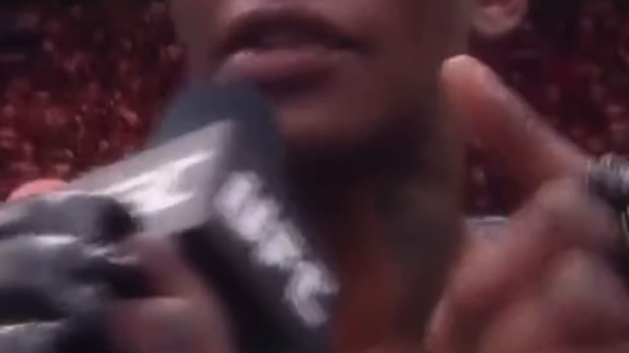 Israel Adesanya talks after UFC 287