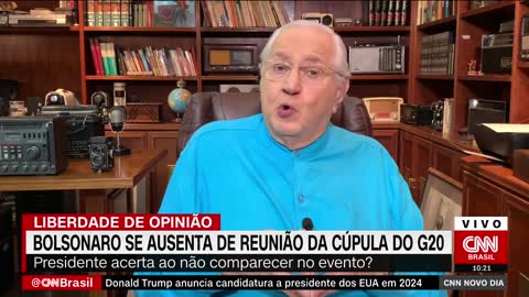 Boris Casoy: Ausência de Bolsonaro no G20 é compreensível - Liberdade de Opinião